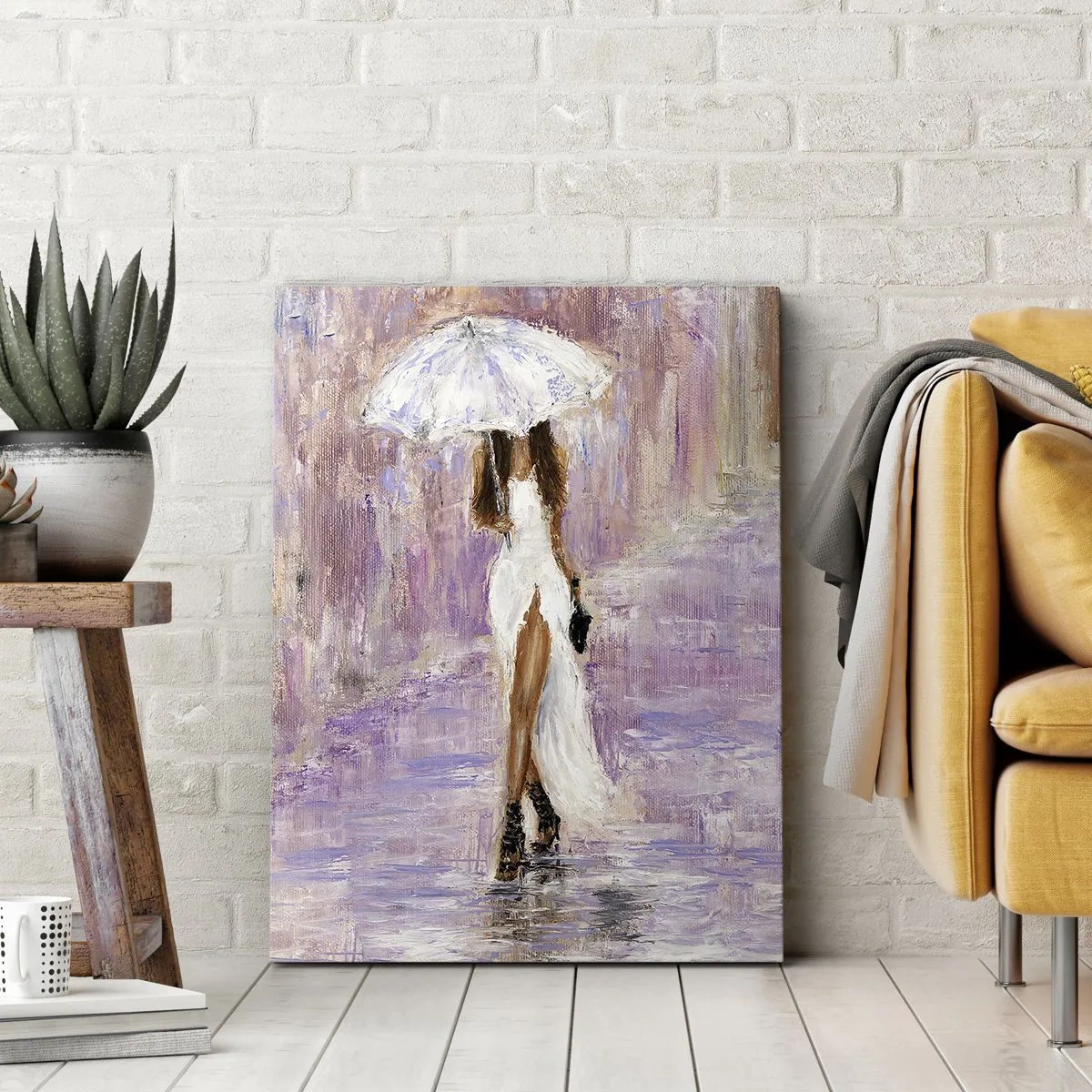 Obraz na plátne - V ľaliovom daždi - 50x70 cm