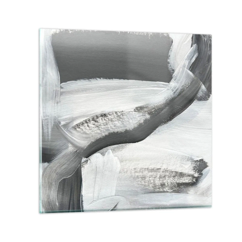 Obraz na skle - Pevným pohybom - 70x70 cm