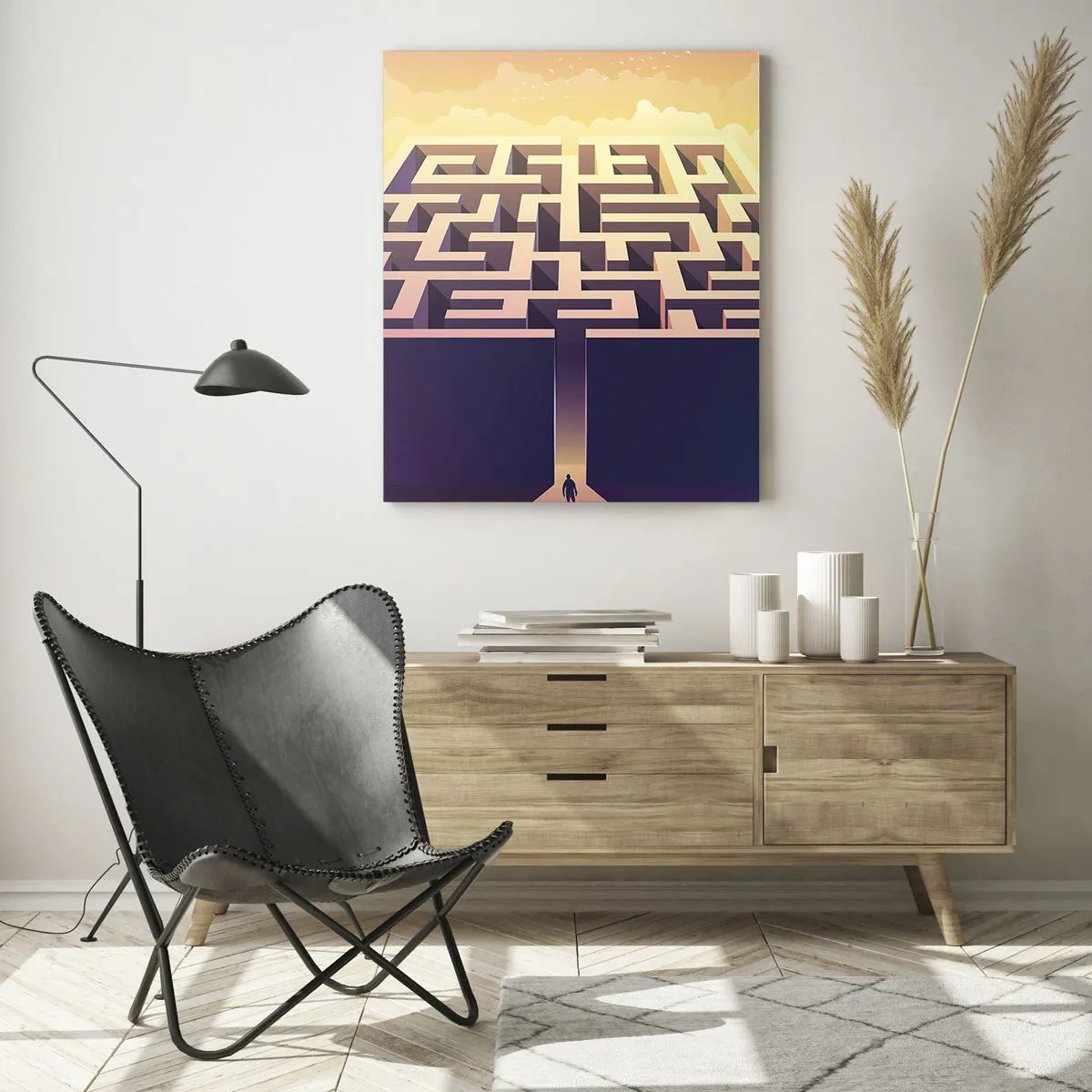 Obraz na skle - Čas rozhodnutí - 50x70 cm