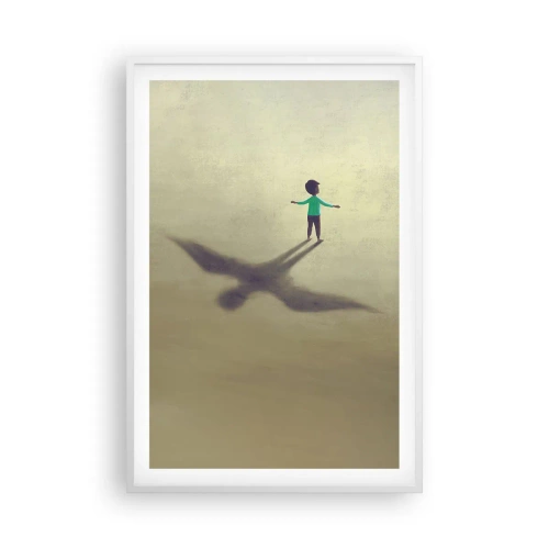 Plagát v bielom ráme - Hrdina budúcnosti - 61x91 cm