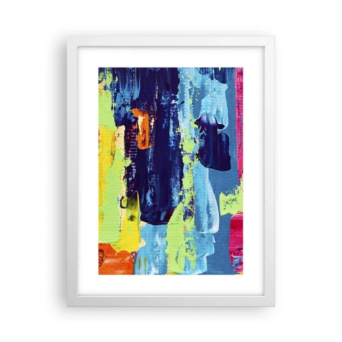 Plagát v bielom ráme - Život je krásny! - 30x40 cm