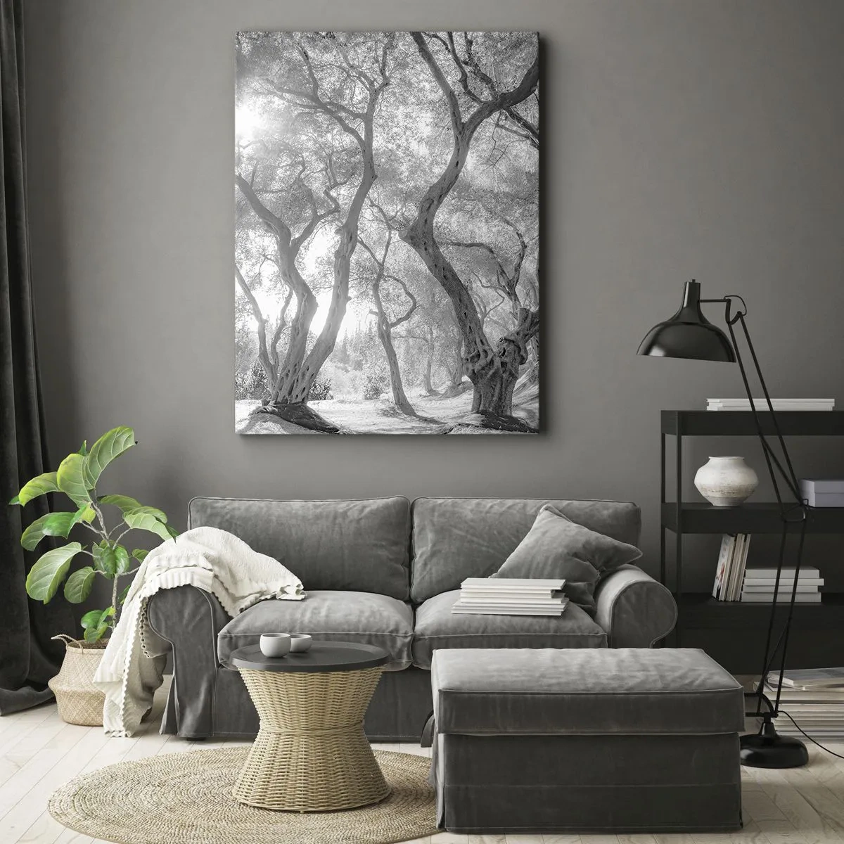 Obraz na plátne - V olivovom háji - 55x100 cm