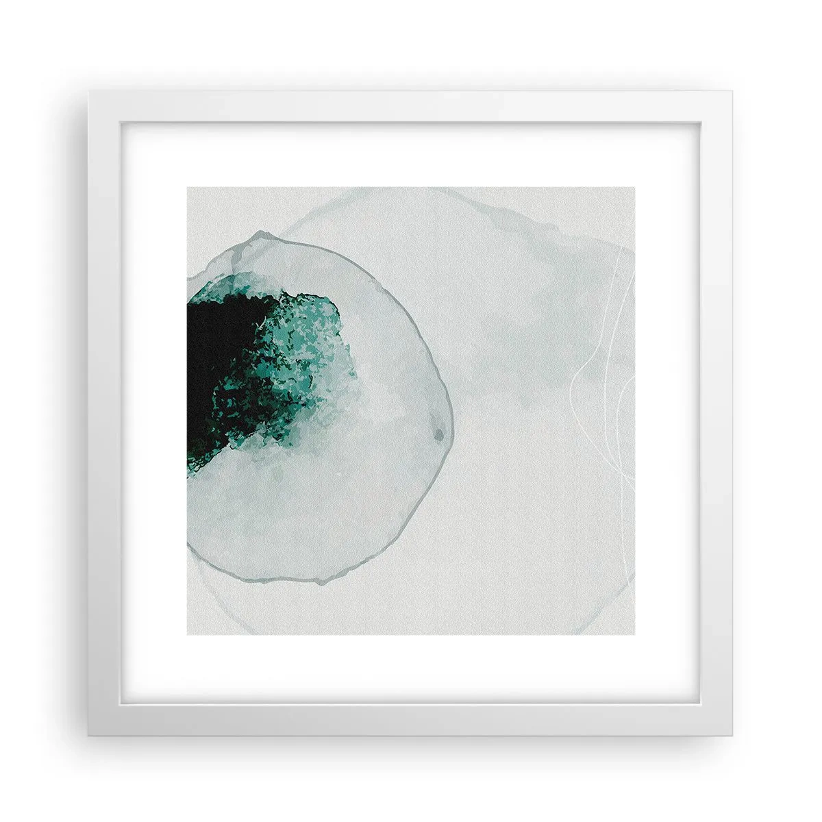 Plagát v bielom ráme - V kvapke vody - 30x30 cm