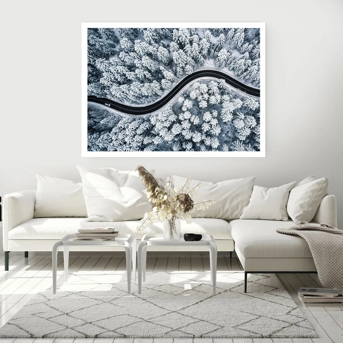 Plagát - Zimným lesom - 70x50 cm