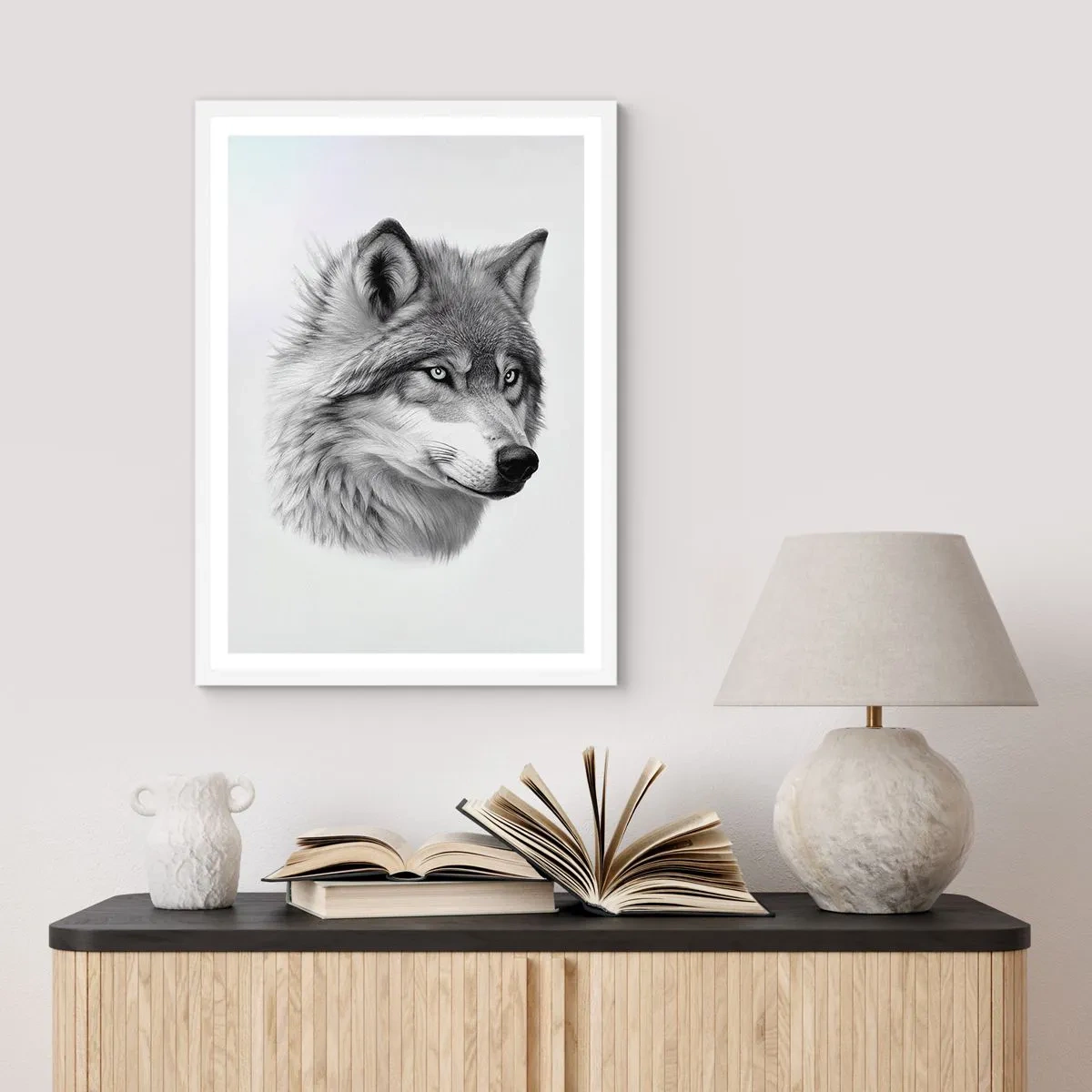 Plagát v bielom ráme - Alfa – bezpochyby - 50x70 cm