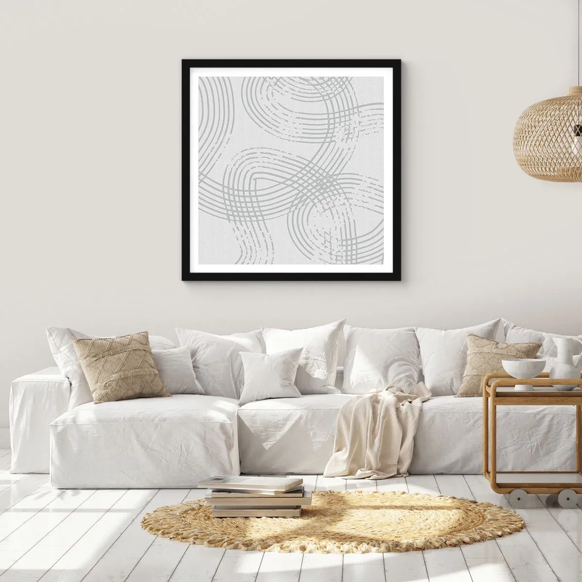 Plagát v čiernom ráme - Jednoduché východisko neexistuje - 50x50 cm