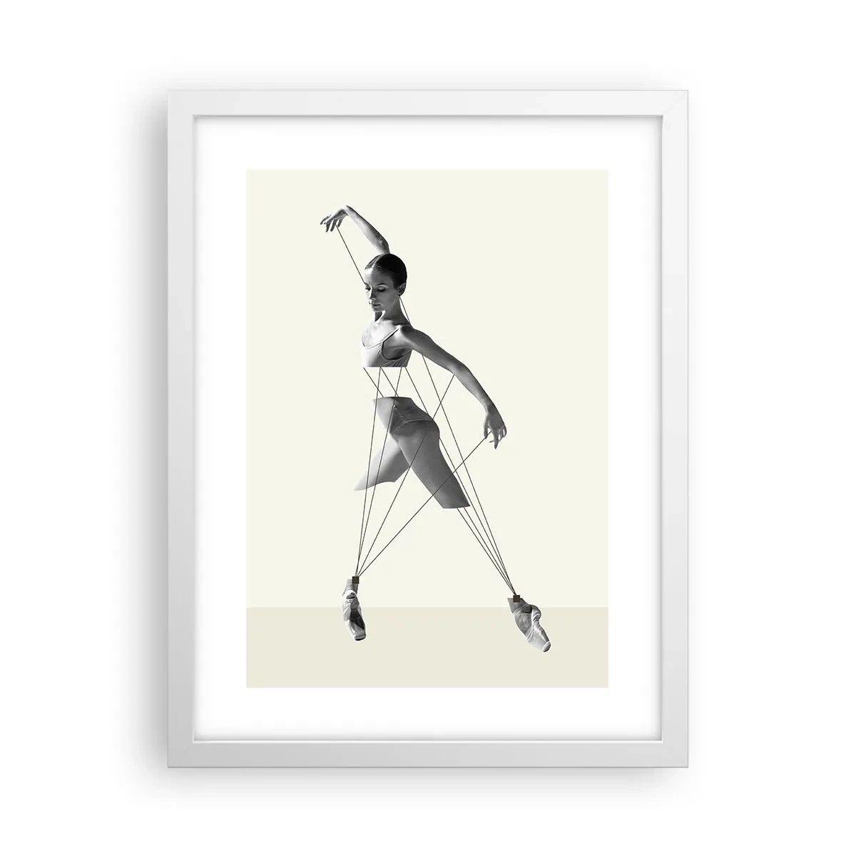 Plagát v bielom ráme - V divadle sveta - 30x40 cm