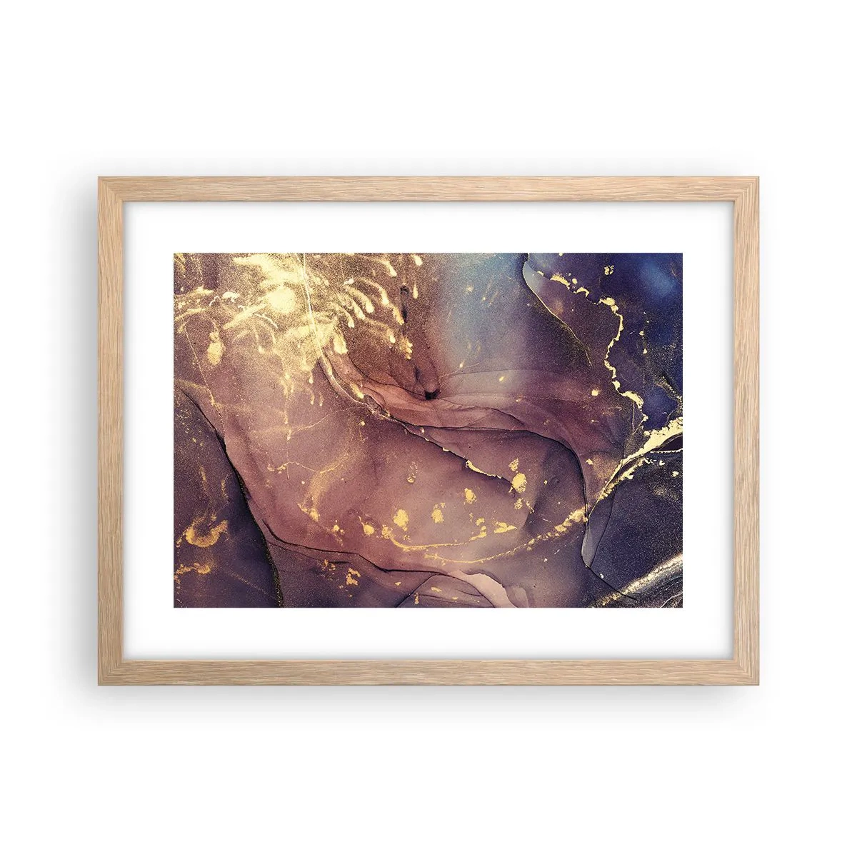 Plagát v ráme zo svetlého duba - Hmota a duch - 40x30 cm