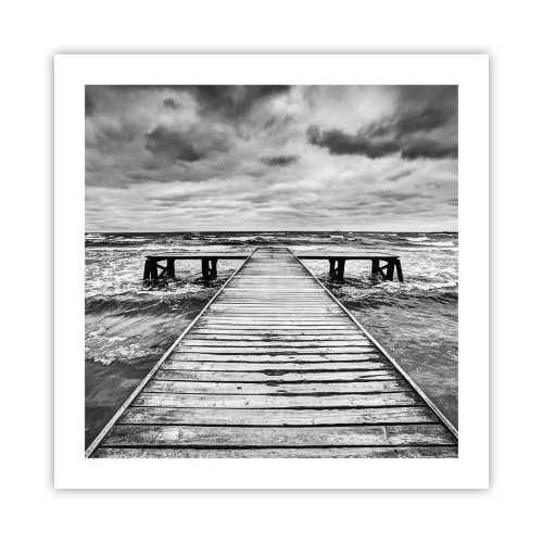 Plagát - Čakám na vietor, čo rozfúka… - 50x50 cm