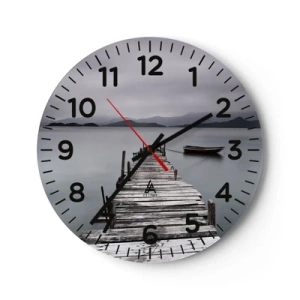 Nástenné hodiny - Zajtra môžeš vyraziť - 40x40 cm