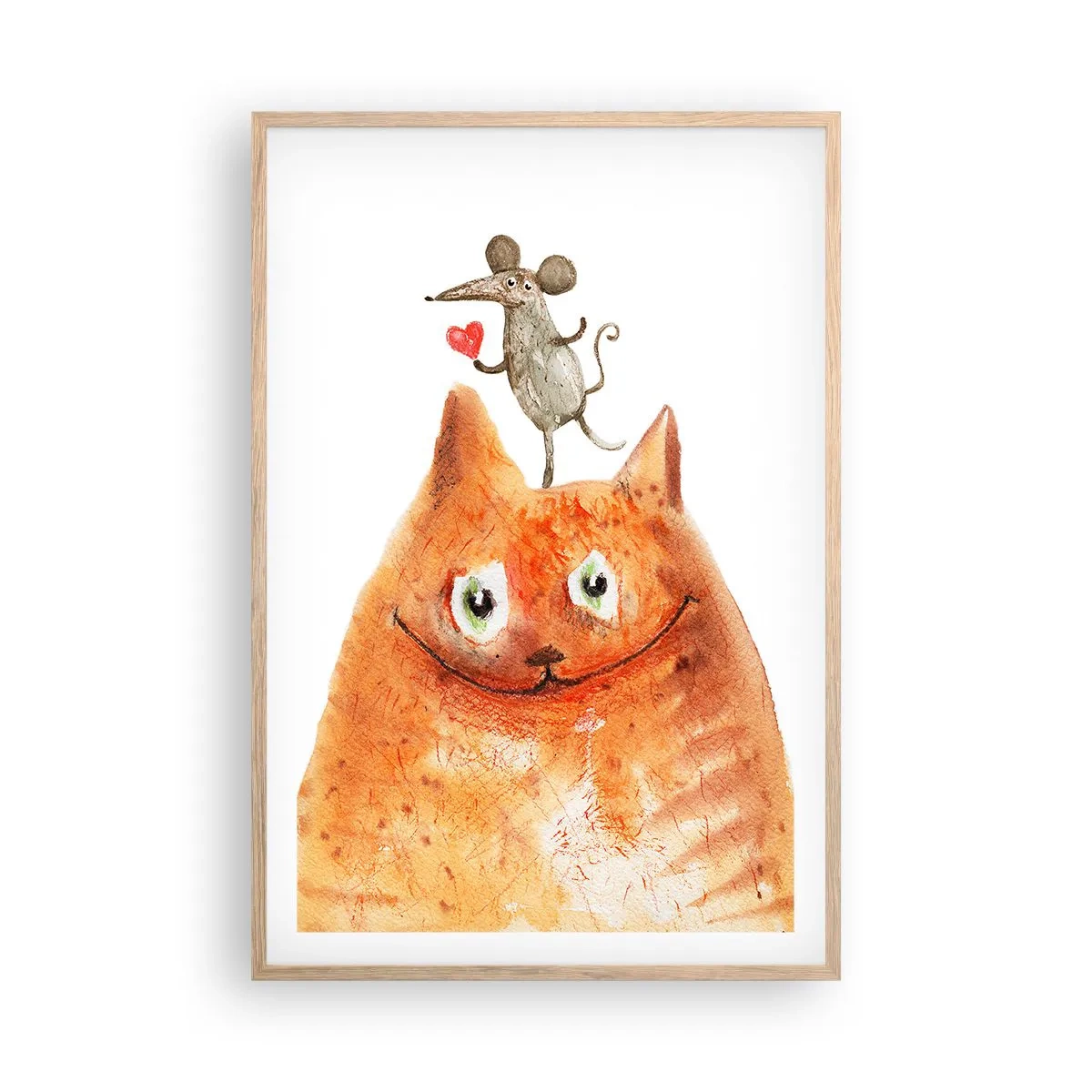 Plagát v ráme zo svetlého duba - Paradoxy lásky - 61x91 cm