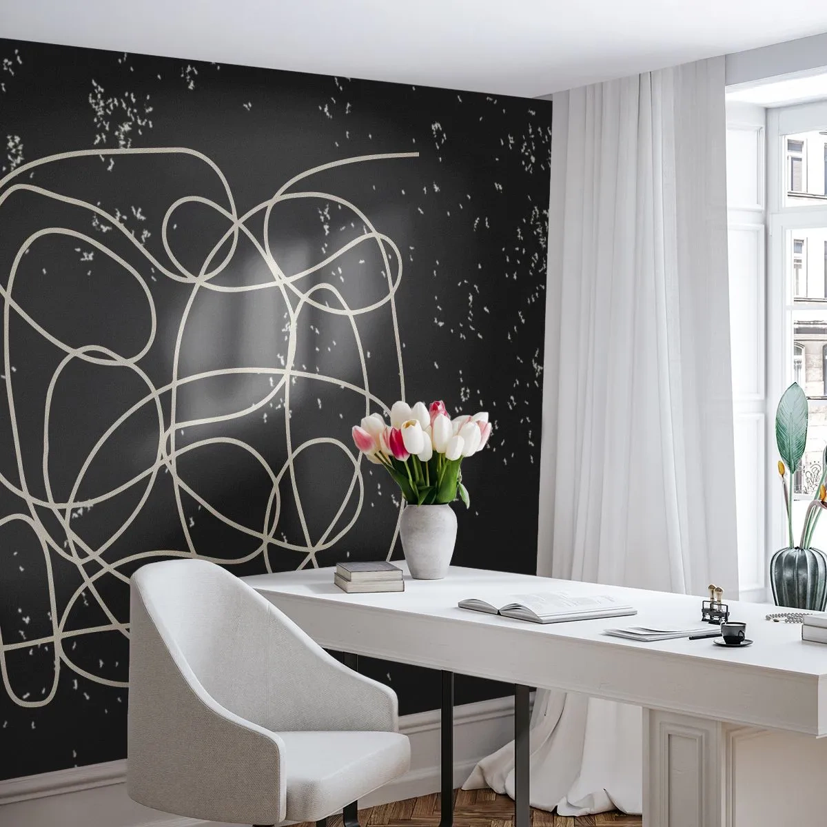 Fototapeta Premium Canvas - Túlanie myslí - Abstrakcia, Grafika, Kus - 400x280 cm