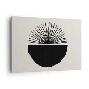 Obraz na plátne - Minimalistický čierny motív na svetlom pozadí - 70x50cm - Viac možností - Moderná nástenná dekorácia do obývacej izby a spálne ARTTOR