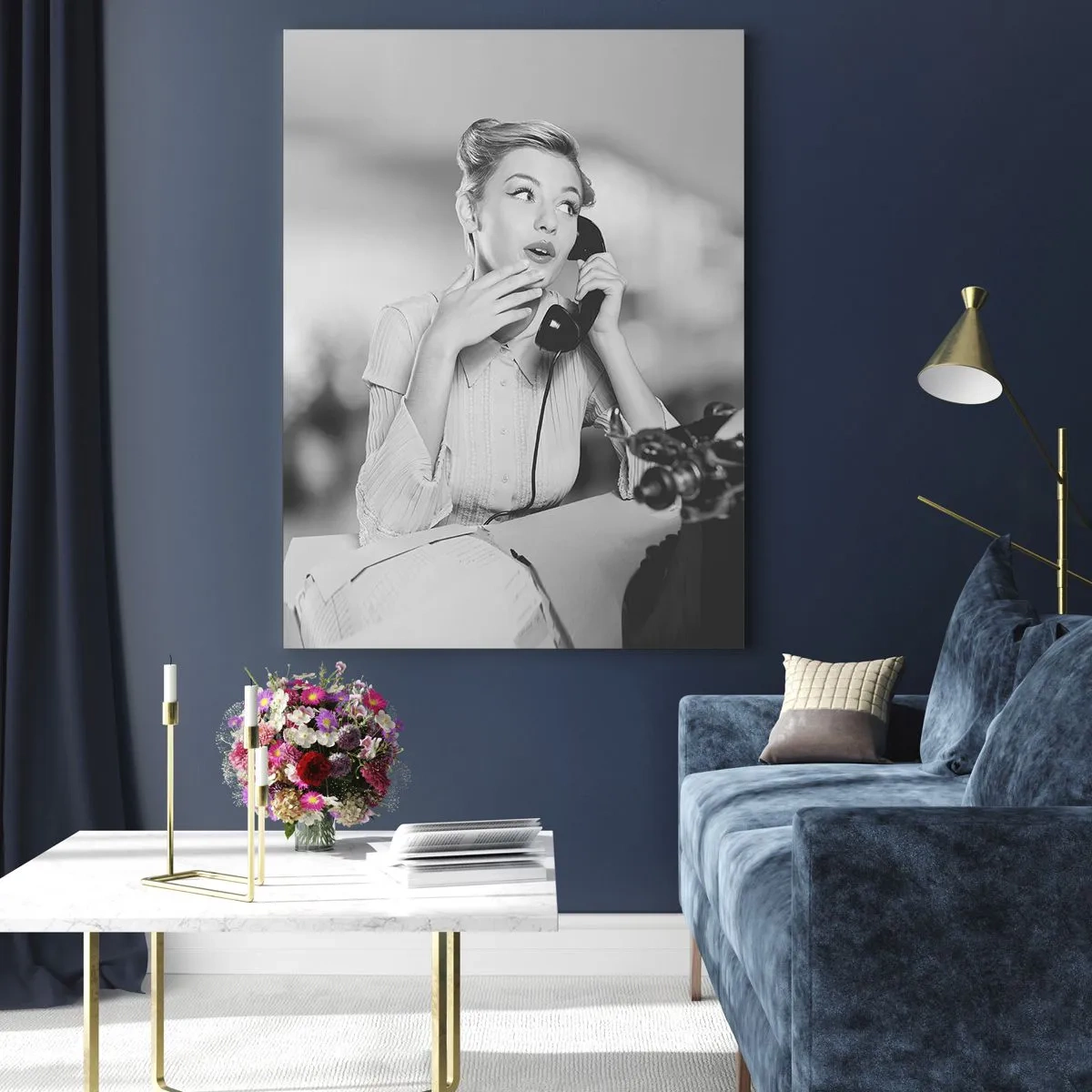 Obraz na skle - Halo, tu sú 50. roky. - 80x120 cm