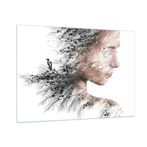 Obraz na skle - Duch lesa - 100x70 cm