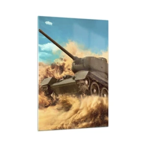 Obraz na skle - Nedá sa poraziť - 70x100 cm