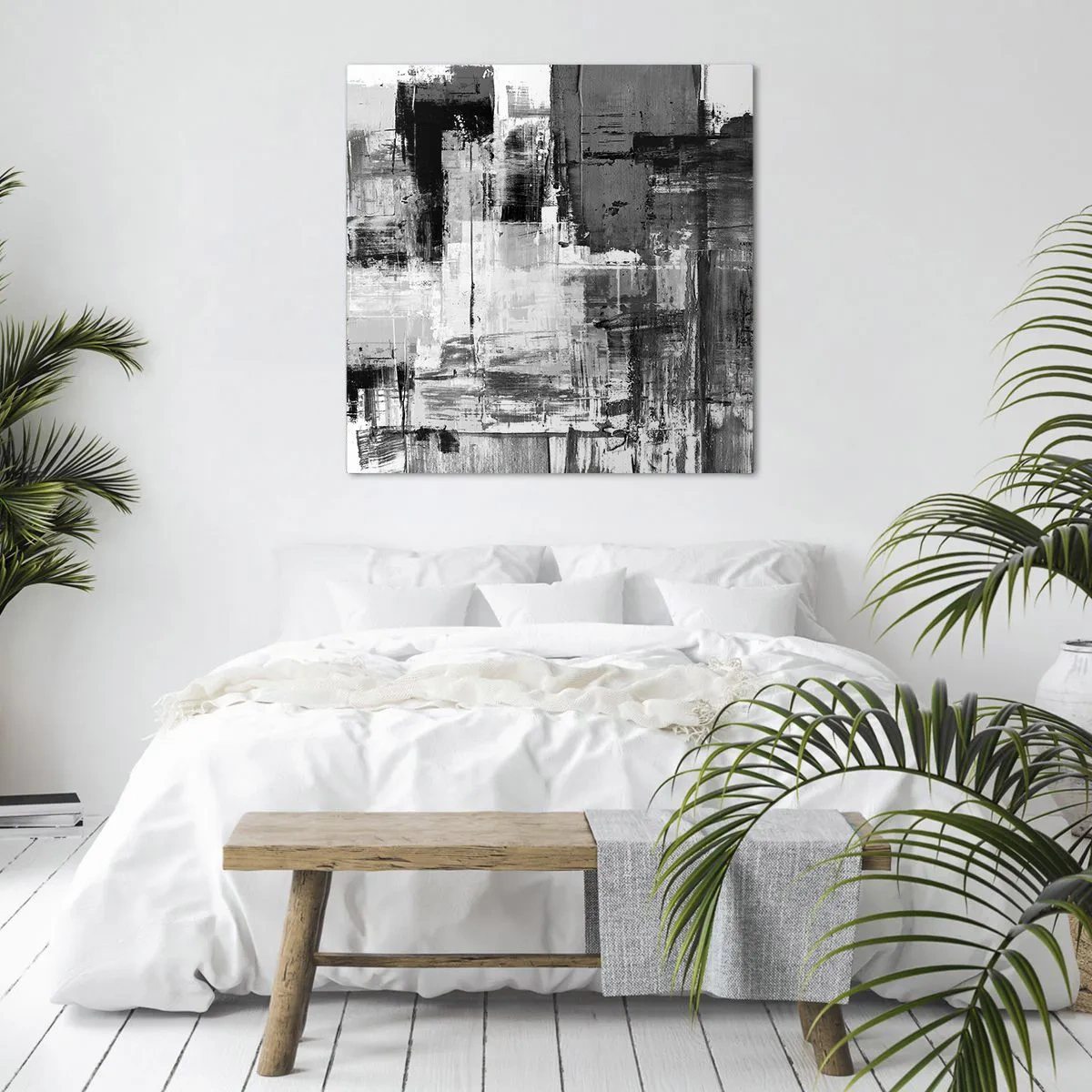 Obraz na plátne - Sivé je krásne - 70x70 cm