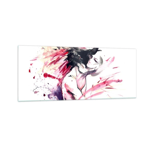 Obraz na skle - Milostné naplnenie - 100x40 cm