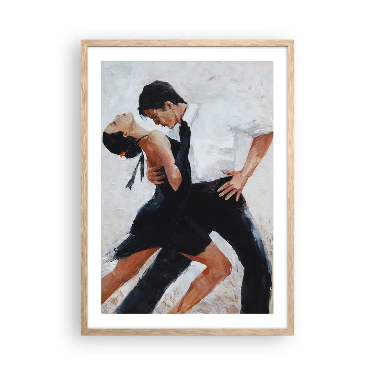 Plagát v ráme zo svetlého duba - Tango mojich túžob a snov - 50x70 cm