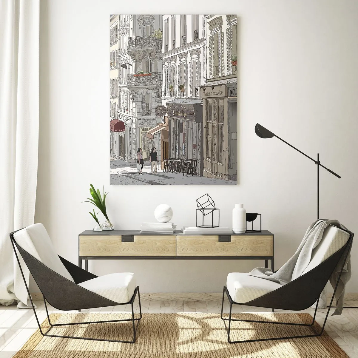 Obraz na skle - Mestské radosti - 70x100 cm