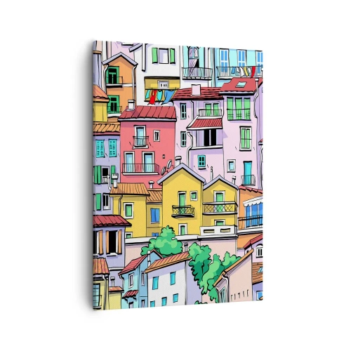 Obraz na plátne - Veselé mesto - 50x70 cm