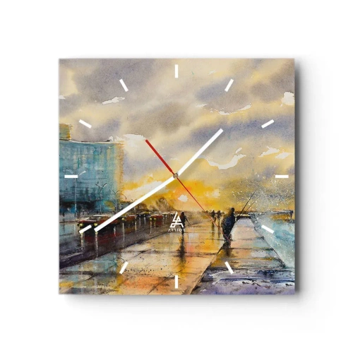 Nástenné hodiny - Život na pobreží - 30x30 cm