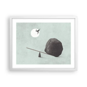 Plagát v bielom ráme - Splnený sen - 50x40 cm