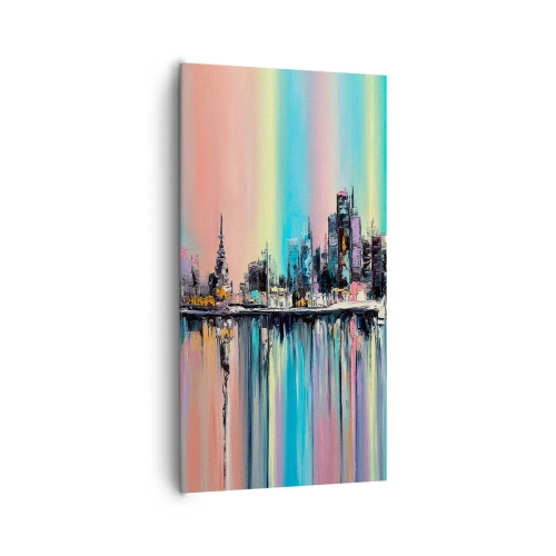 Obraz na plátne - Nočný prúd svetla - 65x120 cm