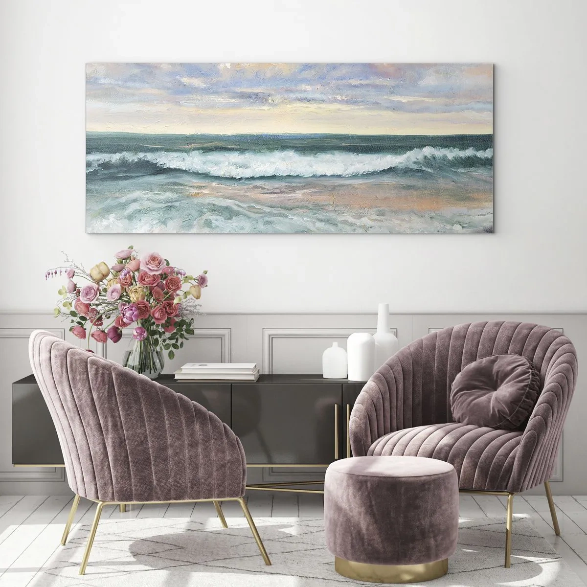Obraz na skle - Tu uhladíš dušu - 100x40 cm