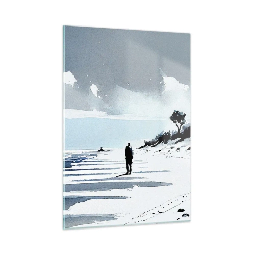 Obraz na skle - O samote - 50x70 cm