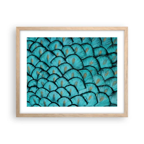 Plagát v ráme zo svetlého duba - Veľká slávnosť peria - 50x40 cm