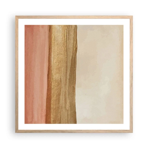 Plagát v ráme zo svetlého duba - Vertikálna kompozícia - 60x60 cm