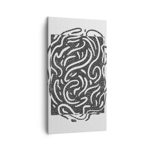 Obraz na plátne - Abstrakcia: tanec radosti - 45x80 cm