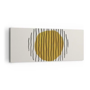 Obraz na plátne - Abstrakcia kmitajúca žiarom - 100x40 cm