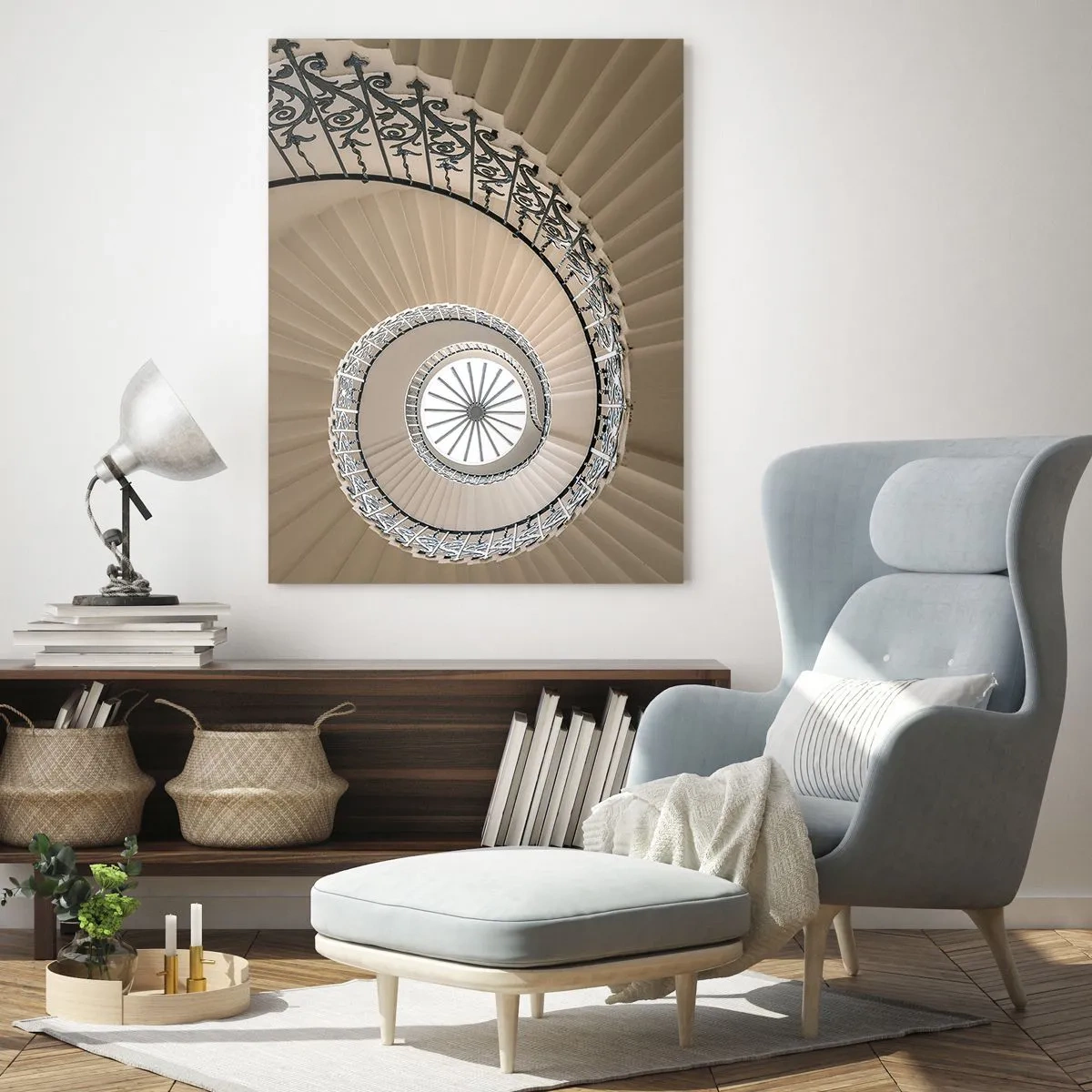 Obraz na skle - Vnútri mušle - 50x70 cm