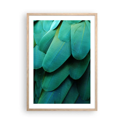 Plagát v ráme zo svetlého duba - Presnosť papagájovej povahy - 50x70 cm