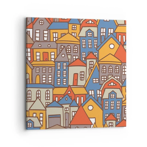 Obraz na plátne - Za domom dom - 70x70 cm