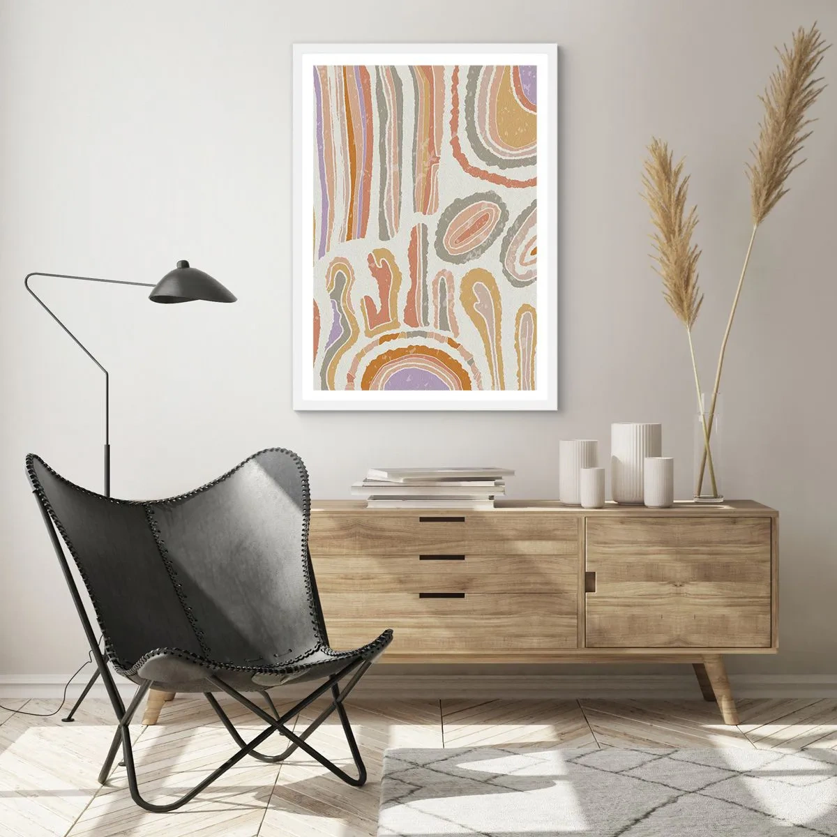 Plagát v bielom ráme - Farebné prierezy - 61x91 cm