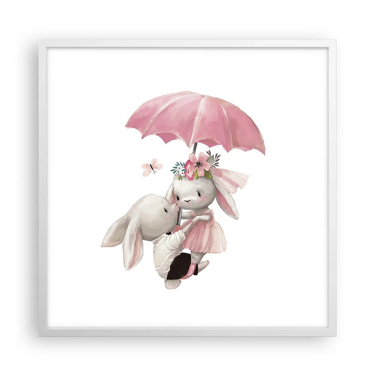 Plagát v bielom ráme - To je láska - 60x60 cm