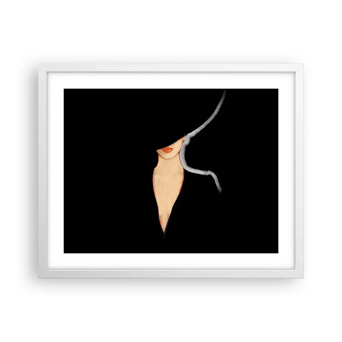 Plagát v bielom ráme - Elegancia a štýl - 50x40 cm