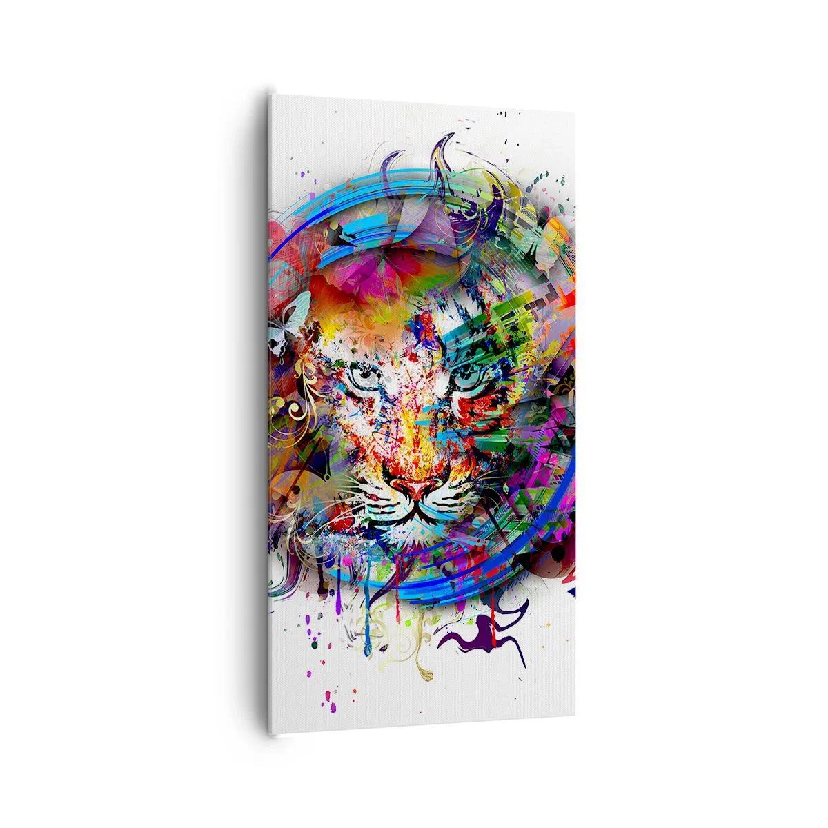 Obraz na plátne - Skrýva sa za dúhovým závojom - 65x120 cm