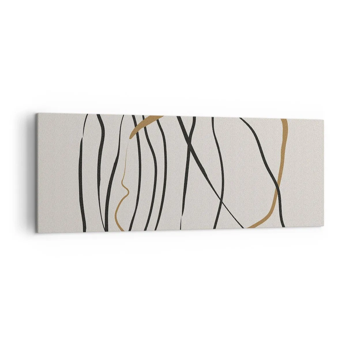 Obraz na plátne - Kompozícia – tanec v slučke - 140x50 cm