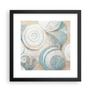 Plagát v čiernom ráme - Čo skrýva mušľa? - 30x30 cm