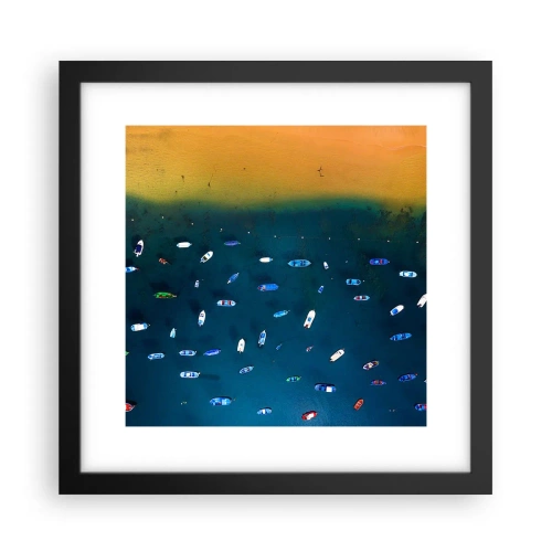 Plagát v čiernom ráme - Prázdninová hra - 30x30 cm