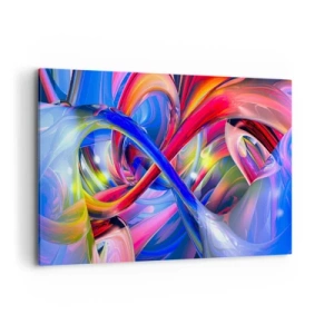 Obraz na plátne - Tanec farieb - 100x70 cm