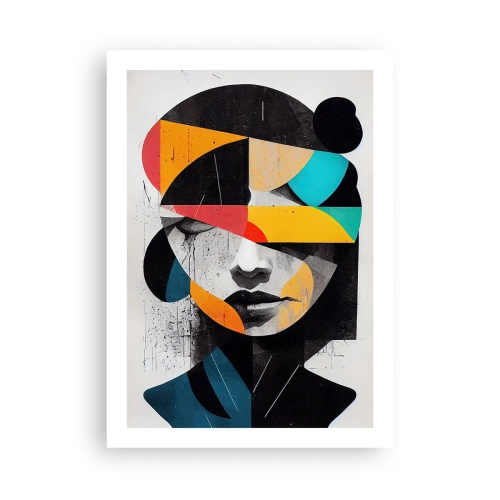 Plagát - Pestrofarebný vnútorný portrét - 50x70 cm
