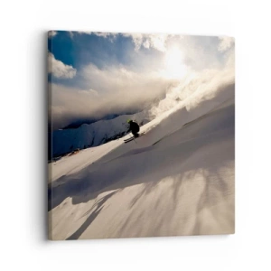 Obraz na plátne - Prijatá výzva hôr - 30x30 cm