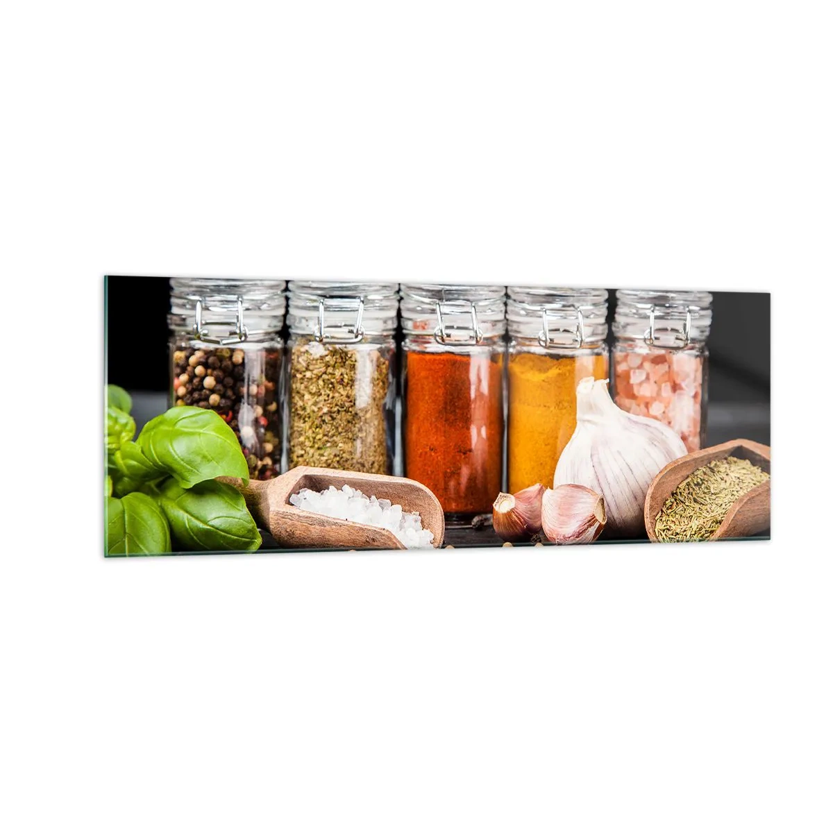 Obraz na skle - Aby mal život chuť - 140x50 cm