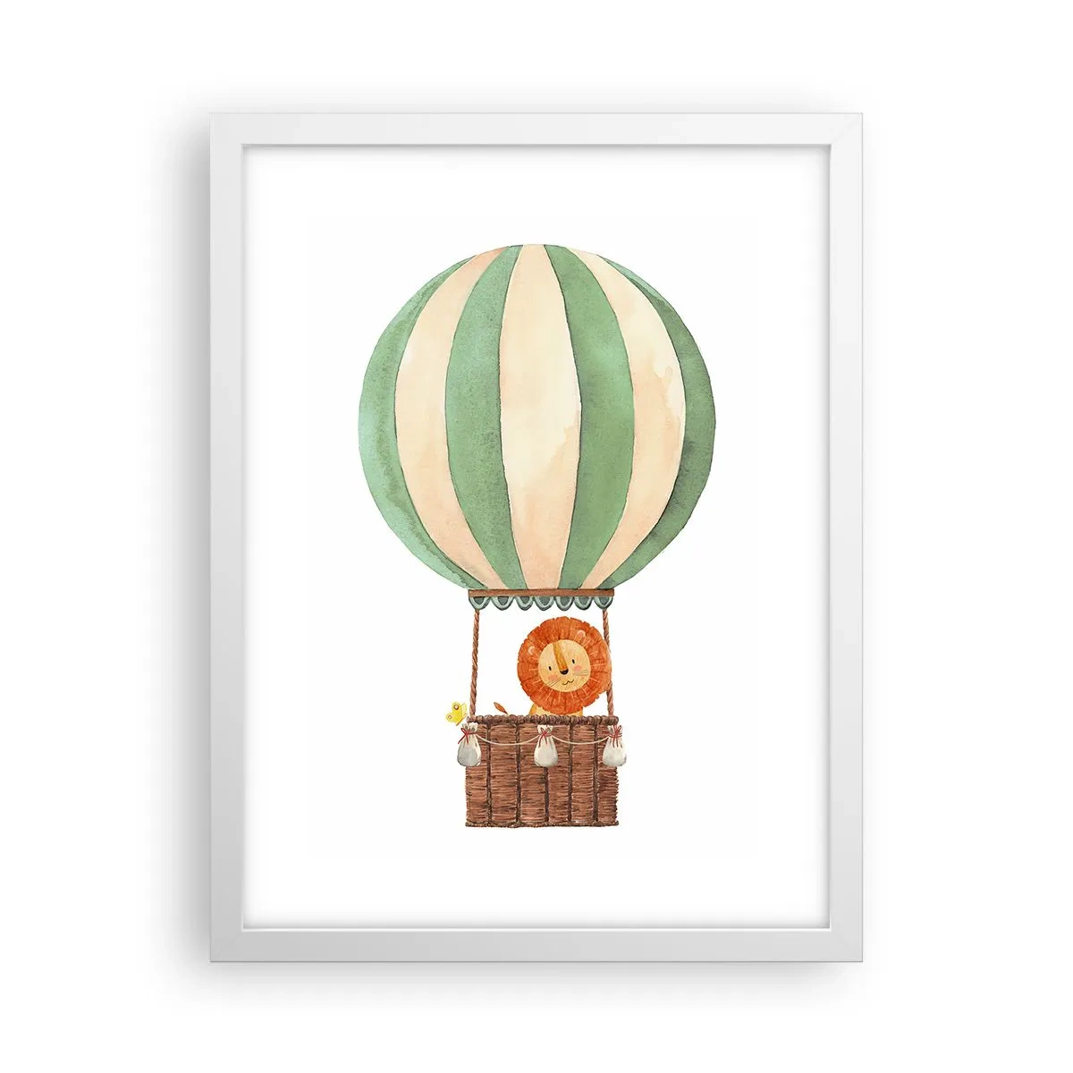 Plagát v bielom ráme - Leonove cesty - 30x40 cm