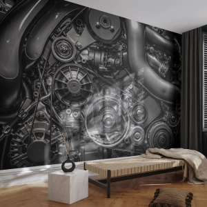 Fototapeta Standard Eco - Poézia mechaniky - Motor, Mechanik, Kovové - 150x105 cm